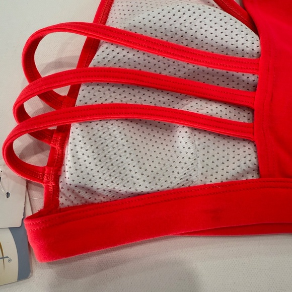 Lavaloka Activewear Bright Orange Strappy Sports Bra. NWT. SAMPLE SALE. - Picture 4 of 8
